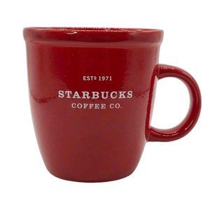 Vintage, Unused Starbucks "Barista" Line 18oz. Red Coffee Mug Abbey Logo 2001